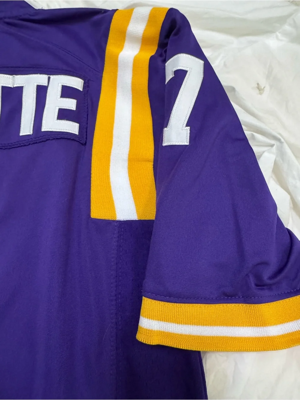 Nike Purple Team Jersey with Red and Black Patch